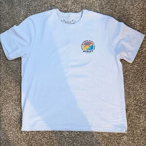 Hurley Off-White Tee with Colorful Logo